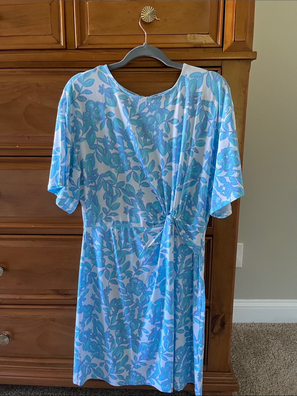 Lilly Pulitzer Blue and White Floral Dress